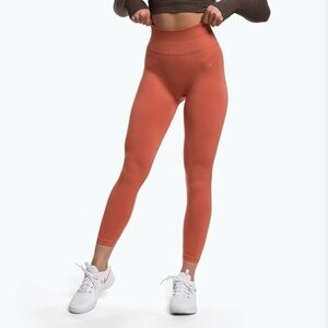 Women’s Gymshark Studio Stretch Leggings Burnt / Earth  Orange ~ Size Small